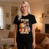 Monkey Punch T-Shirt Kurzarm Lässiges T-Shirt Niedriger Rundhalsausschnitt Affe Orang-Utan Muster T-Shirt