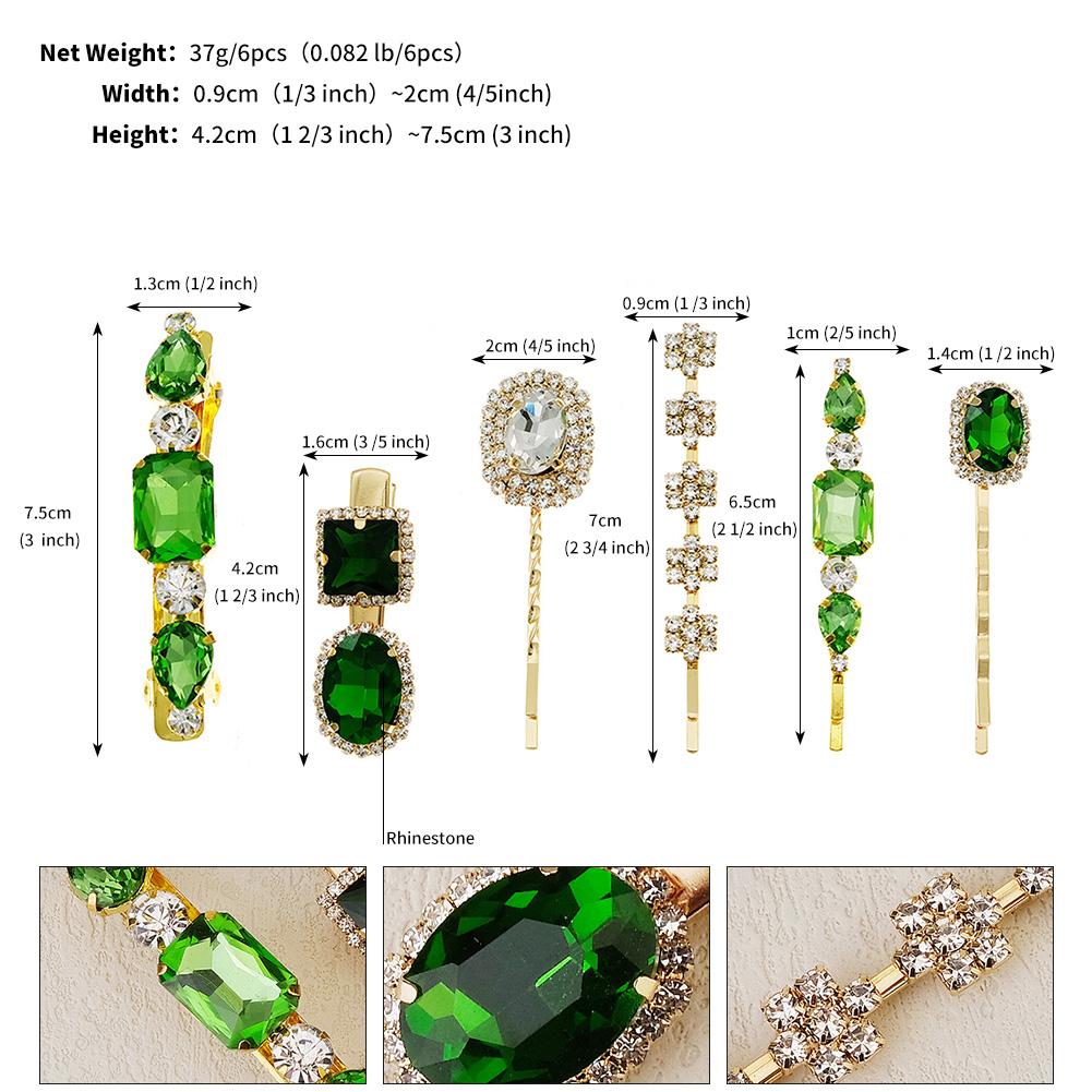 Upscale Luxurious Crystal Zircon Hair Clip Temperament Elegant Wild Hair Pins Leisure Prom Street Beat Personality Retro Hair