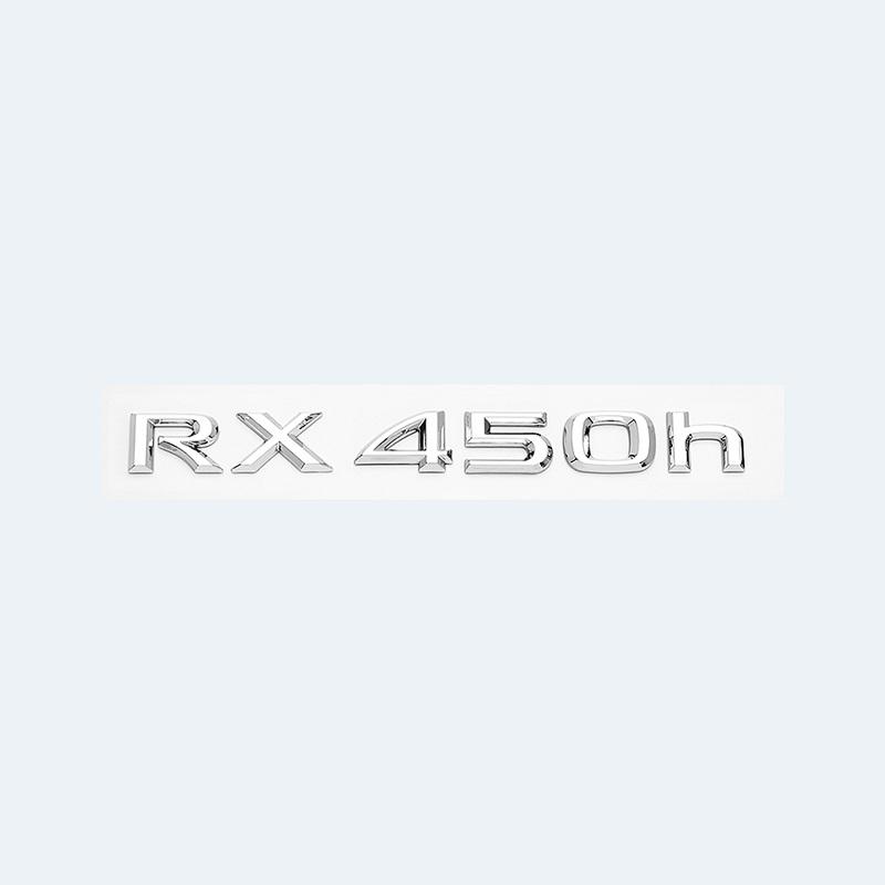 3D Chrome Glossy Black ABS RX200t RX270 RX300 RX350 RX450h RX450hL HYBRID Emblem for LEXUS Car Trunk Trunk Rear Logo Sticker