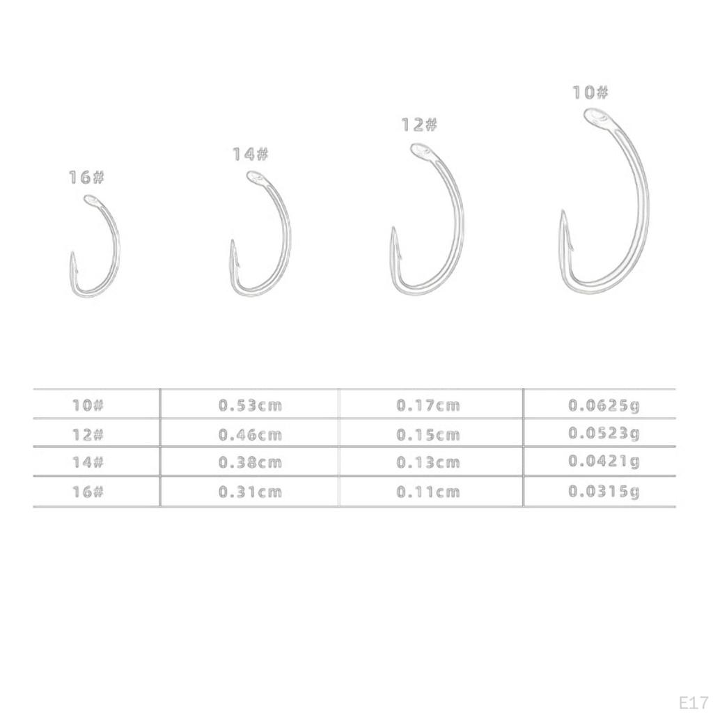 100 ks Háčků s protihrotem a zahnutým hrotem pro suché muškaření, vybavení, sladkovodní a mořská výbava