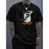 Men's Summer 100 Cotton Fashionable Casual Loose Solid Color Multi-color Optional Sports Round Neck Short Sleeved T-shirt Top