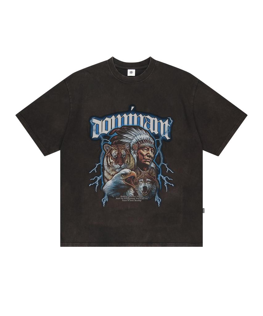 DOMINANT Vintage Washing Vision Tee Black