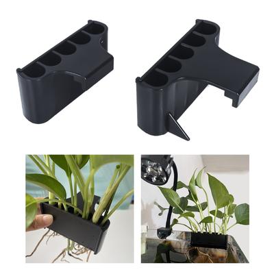 Aquarium Plant Aquarium Plant Holder Fish Tank Decors with Integrated Hook for Fish Tank Potted Live Aquarium Plant