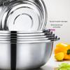 Stainless Steel Basin, Large/Extra-Large: Ideal for Washing Vegetables, Mixing Dough, or Bathing.