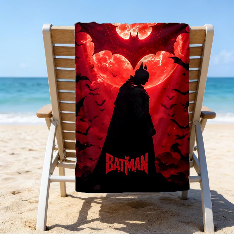 Asciugamano da Spiaggia Il Cavaliere Oscuro - Morbido, Assorbente in Microfibra, Leggero, Ideale per la Spiaggia, Feste, Viaggi, Campeggio, Regali per Fan
