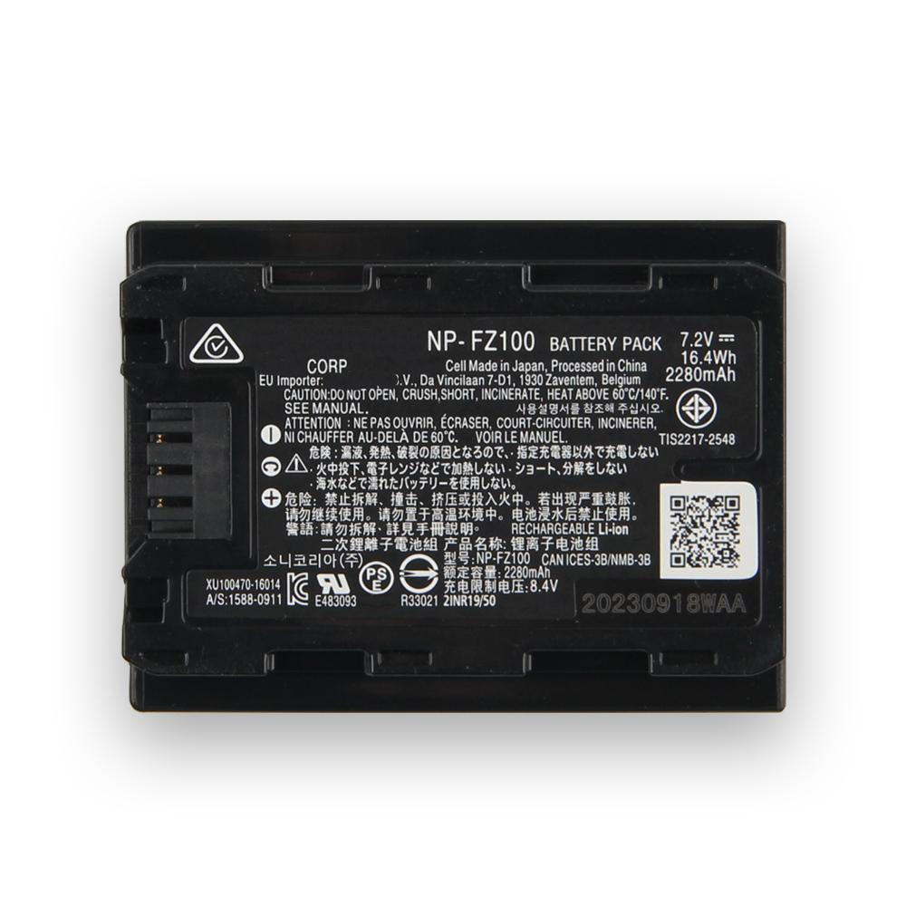 Rechargeable Lithium Battery For SONY A7M4 A7S3 A7C A7C2 776 A76 838 A8 48 4837 FX30 NP-FZ100 Mirrorless Camera Battery