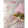 Parure de lit - 1 housse de couette 220 x 240 cm + 2 taies d'oreiller 60 x 60 cm - 100% coton renforcé - Rose