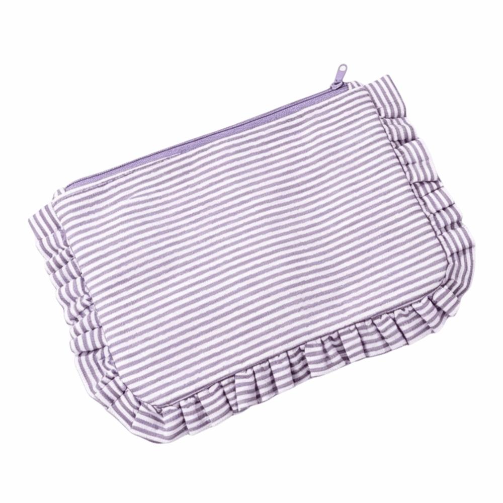 Striped Pattern Striped Pattern Cosmetic Bag Casual Make Up Organizer Travel Use