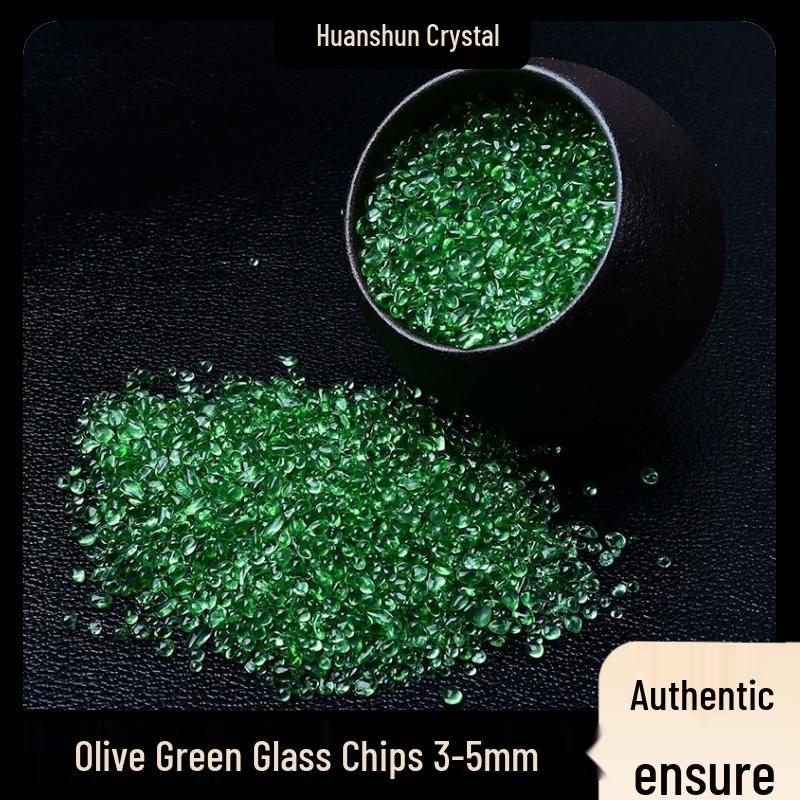 Seven-Color Glazed Crushed Stone Glass for Fish Tanks, Landscaping, Crystal Ornaments, DIY Mandala, and Gemstone Jewelry
