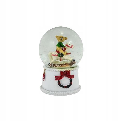 Snow Globe with Teddy Bear on Horse 6