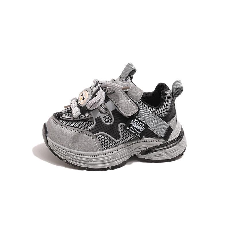 

Kids Autumn Cartoon Sports Shoes - Breathable Mesh, Lightweight & Soft for Boys and Girls 14.5 cm (Size 23) чорний