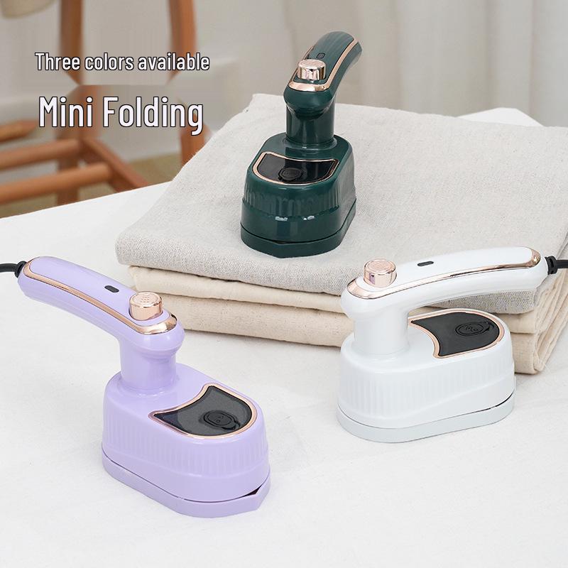 Foldable 2-in-1 Handheld Garment Steamer & Electric Iron for Dry/Wet Use