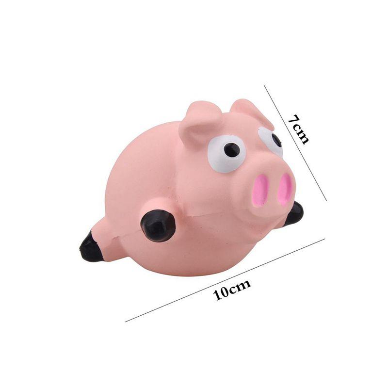 Pet Dog Toy Squeaky Rubber Toy Dog Latex Chew Toy Pig Shape Bite Resistant Puppy Sound Toy For Small Medium Large Dog Toy