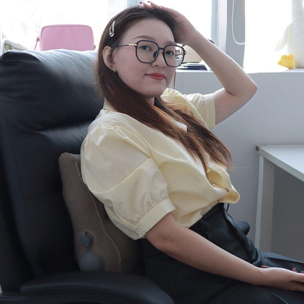 Thickened Wedge Lumbar Cushion Press Type Lumbar Support Pillow Travel Backrest Pad  Sleep Support