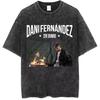 Vintage Washed Dani Fernandez Trendy Album Tshirt Mens Womens Tshirt Crewneck Hip Hop Casual Cozy Oversized T Shrit Streetwear