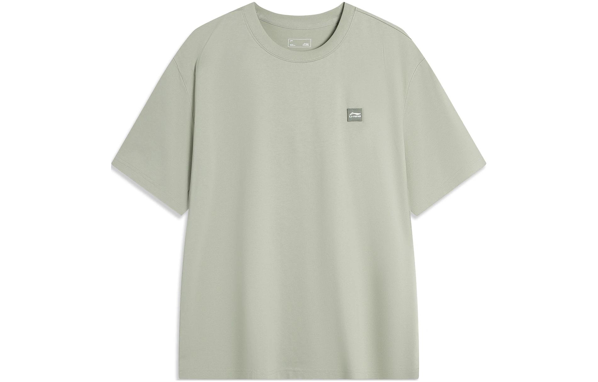 Спортивная коллекция Li Ning T-shirt Унисекс Серо-зеленый AHSU743-12 S