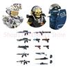MOC UV Printing Military Building Blocks Accessories Soldier Figures  Special Forces Army Sniper Police Bricks Toy Children Gift
