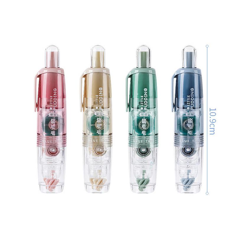 Cartoon Press-On Dot Glue Office Ledger Supplies Stationery Roller Glue Tape Student Study Exam Pen Style