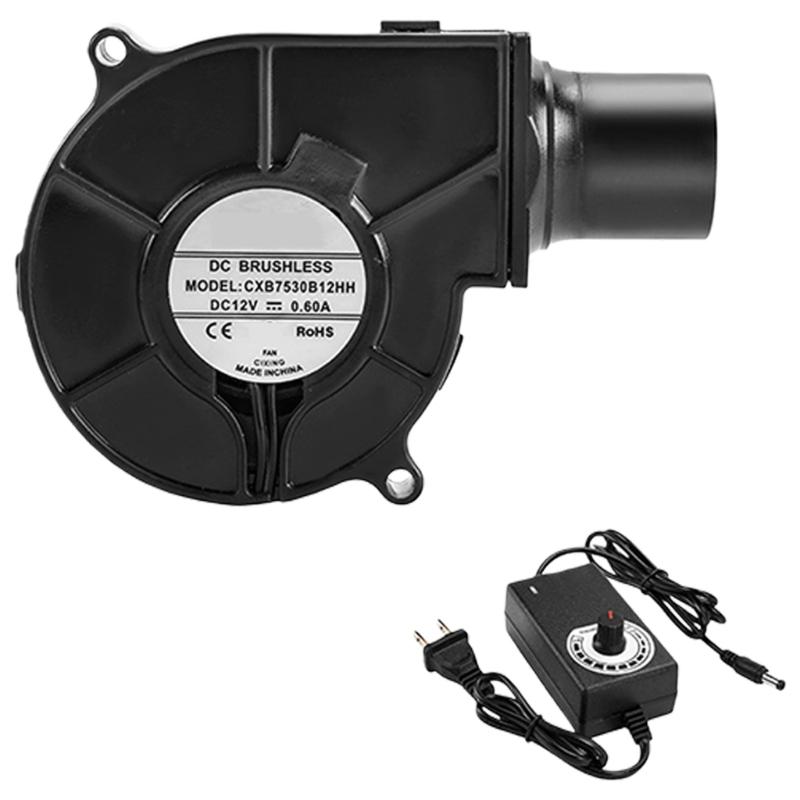 BBQ Air Movers Blower Fan,Variable Speed Centrifugal Fan with Speed Controllers Camping Charcoal Starte Fan