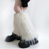 Women's Thick Fuzzy Leg Warmers Soft Plush Boot Covers Toppers for Costume Parties Winter Fashion Accessory Leg Gaiters