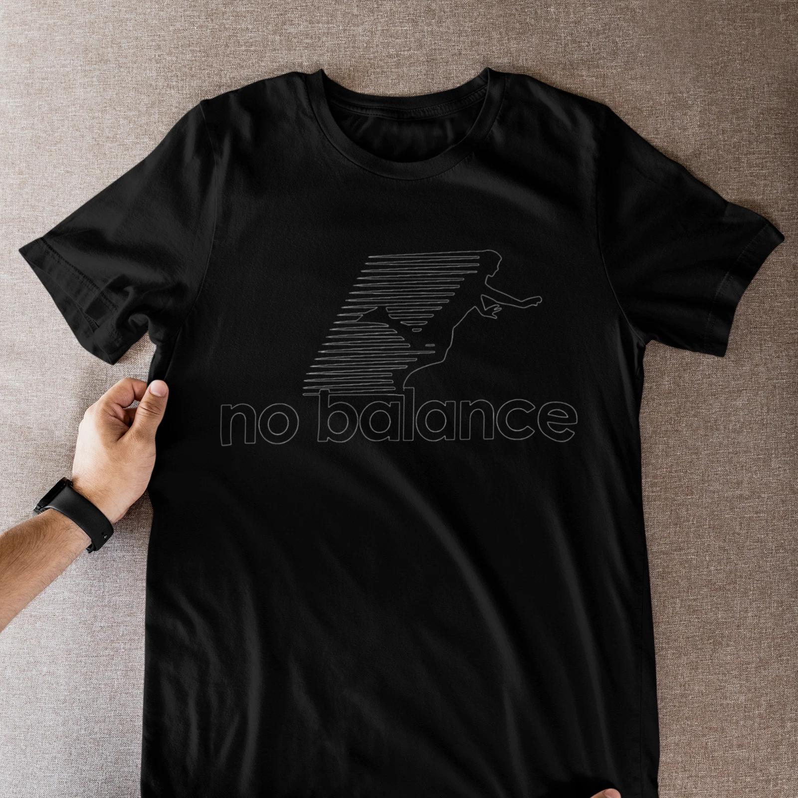 Graphic T Shirt No Balance Runner Speed Motion Lines Tee 4XL