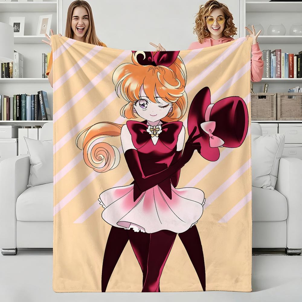 Anime S-Saint Tail Throw Flannel Blanket Perfect for Sofa Office Bed Travel Sleep Read Relax Camping four season use