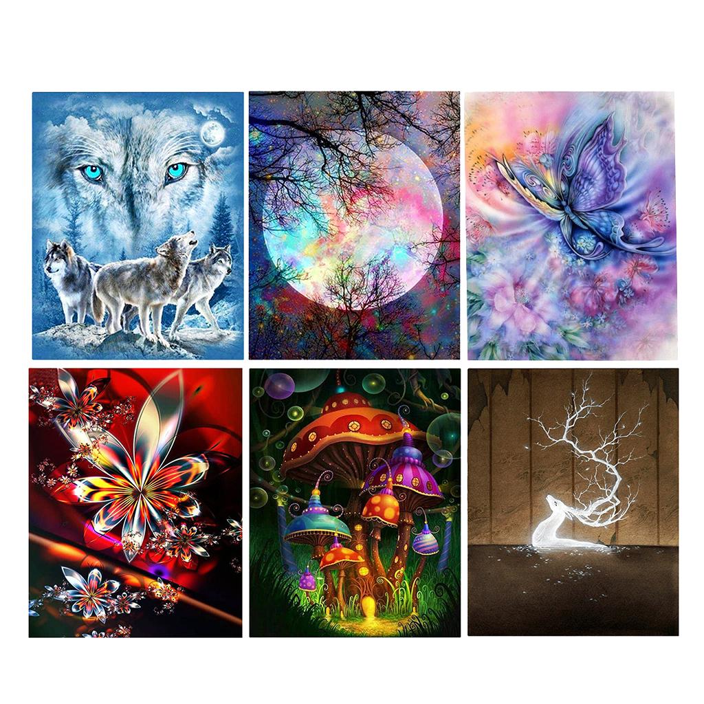 5D Diamond Painting Embroidery Cross Stitch Kit Art Decor Flowers uygun