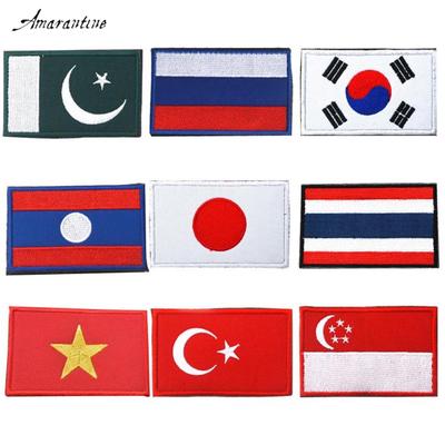 Autocollants en tissu brod/és drapeau accessoires du v/êtement Accessoires de patch autocollants pour d/écoration Velcro sac /à dos