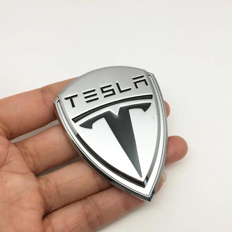 ALG1 Metal for Tesla Model 3 S X Y Roadster Cybertuck Car Fender Body Side Trunk Rear Sticker Badge Window Decal Exterior Accessories