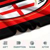 AC Milan Print Flannel Blanket, High Quality Comfortable for All Seasons, Home Decor, Warmth and Comfort, Perfect for Christmas Gifts