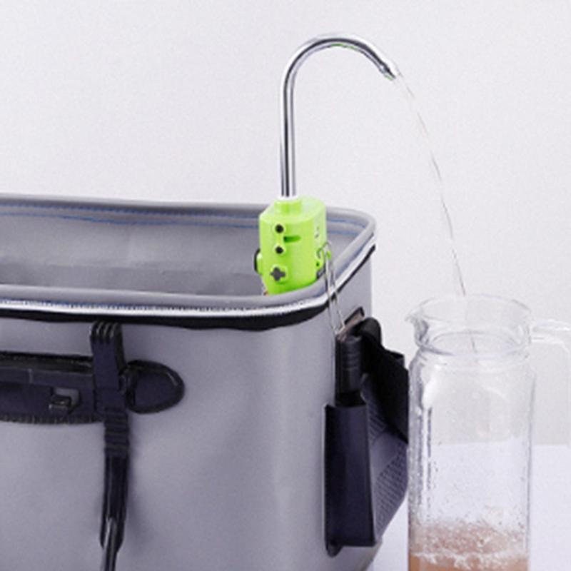 Water Oxygen Pump with LED Light 2600mAh Fish Aerator Pump Hand Washing Tool Fishing Gear Auto Induction Fishing Tap