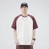 250G Men's Summer Trendy Color Block Raglan Tee - Heavyweight Pure Cotton, Loose Fit, Short Sleeve
