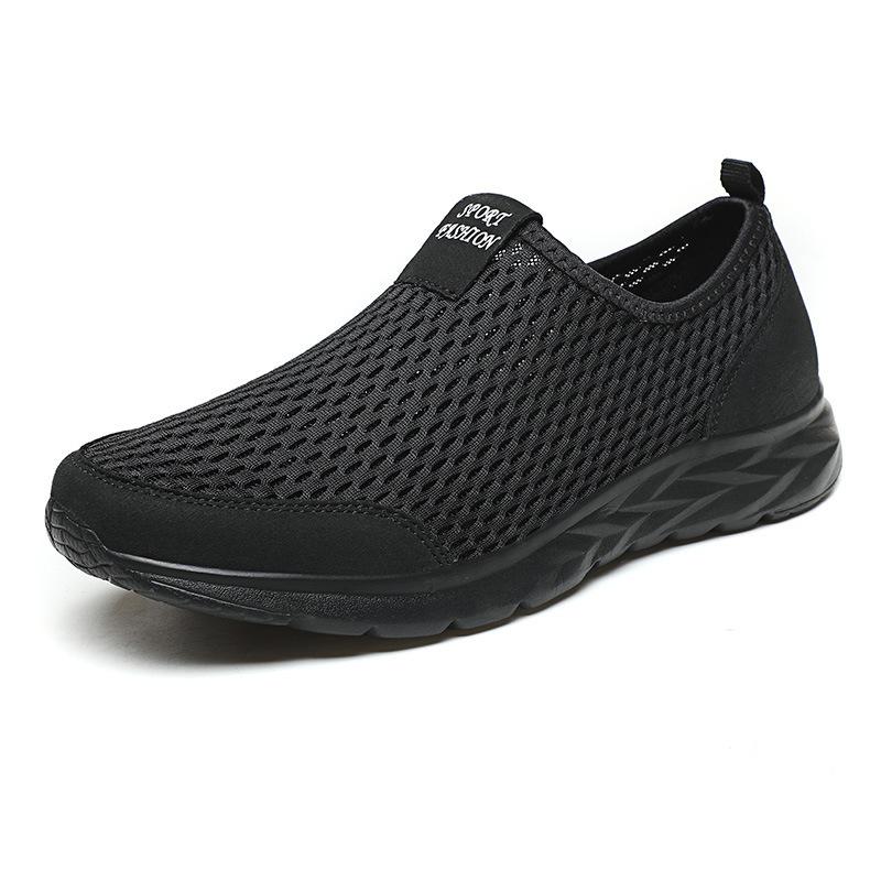 Men's Shoes Mesh Sneakers Summer Lightweight Men Running Shoes Slip On Couple Casual Shoes Outdoor Flat Women Loafers Size 38-48