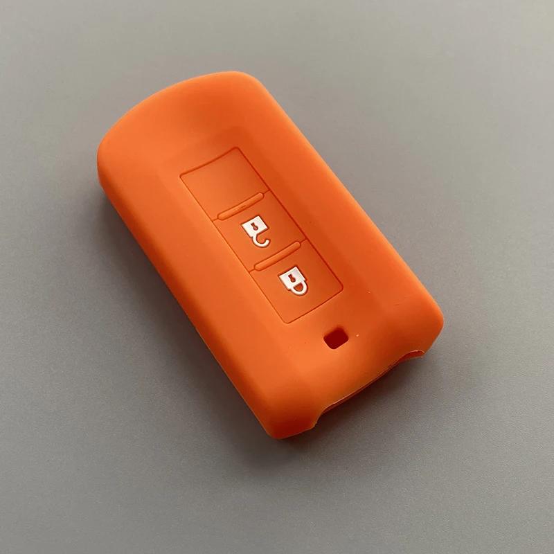 Silicone Car Key Cover Case Shell protector For Mitsubishi L200 ASX Outlander Eclipse Cross Pajero Sport Lanacer 2button key