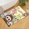 Labubu Floor Rug Office Rug Design for Bedrooms Hallway Living Rooms Foyer Anti-slip Rug Anime Office Decor Spiritual Gift