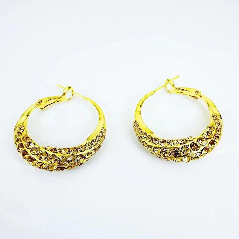 Fashionable Temperament, Gold Circle Earrings, New Stylish and Versatile Design Earrings