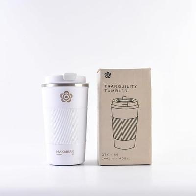 Makaibari Stainless Steel Tranquillity Tumbler Insulated Coffee Cup with Leakproof Lid, Vacuum Insulation Stainless Steel Reusable , 400 Ml