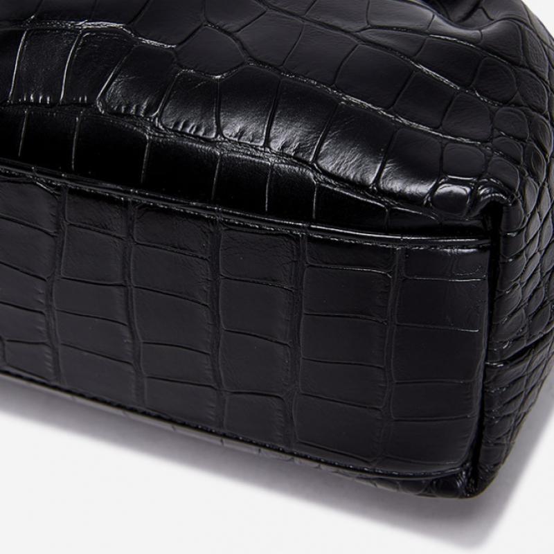 By Esquire Women Melia Croco Tote Bag Black
