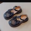 Girls' Little Leather Shoes Spring New Girl Mesh Shoe Soft soled Anti slip kids Single Shoe bowKnot Girl Princess Leather Shoes