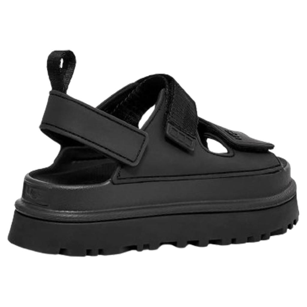 Thick Golden GOLDENGLOW 1152685 BLACK US8 [UGG] Sandals, Straps, Sole, Platform, Lightweight, Glow, Women's, (BLK) (25.0cm) [Used]