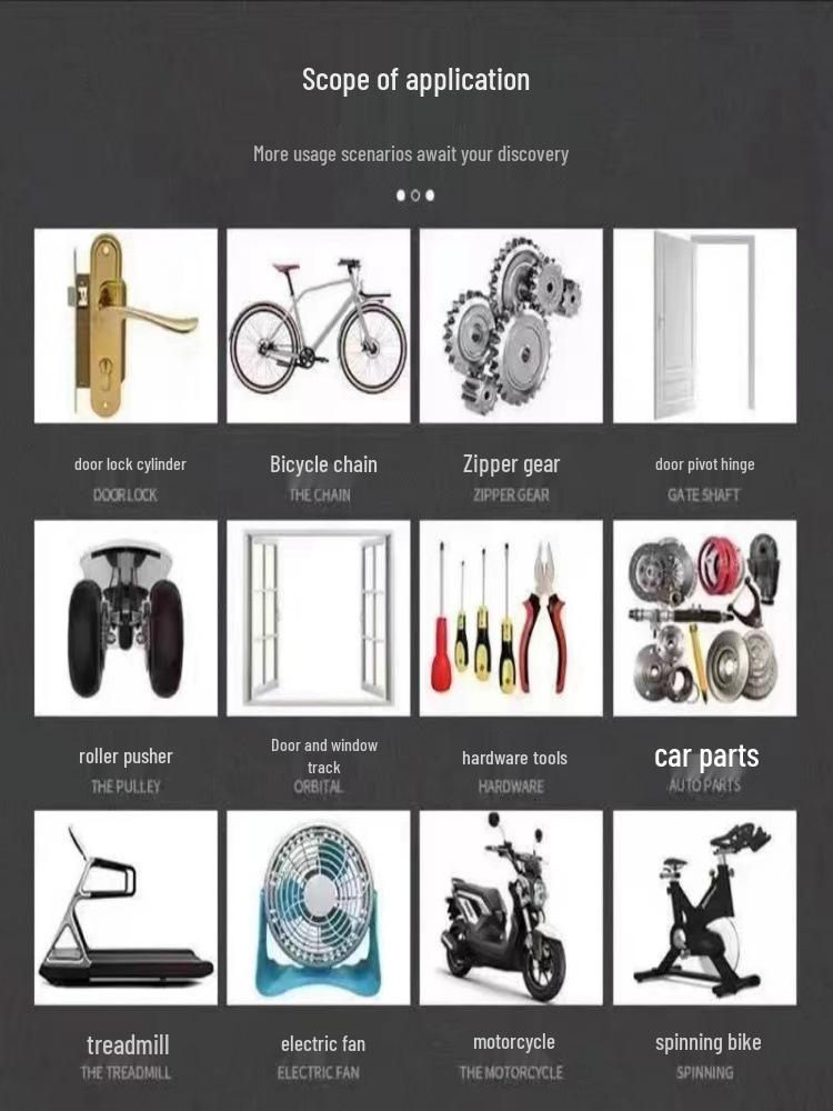 Multi-Purpose Lubricating Oil for Door Hinges, Machine Parts, and Rust Prevention