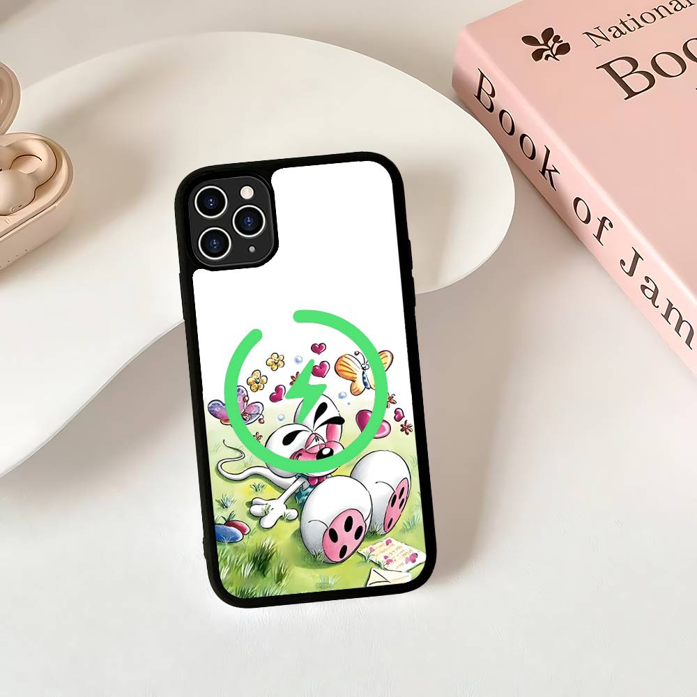 

Cartoon D-Diddl Magnetic Matte Phone Case For IPhone 16 17 15 14 13 12 11 For Magsafe Wireless Charge Cover iPhone 12 pro