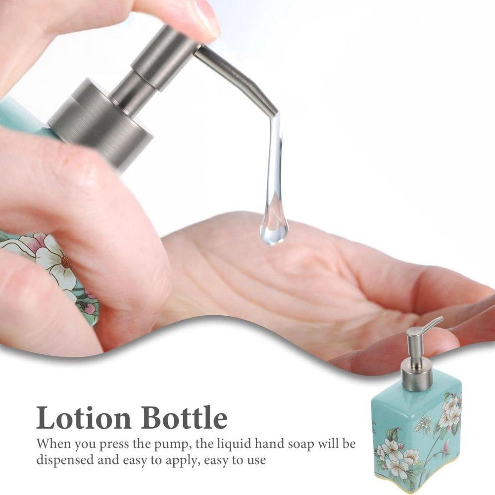 Ceramiczna butelka na mydło do wielokrotnego napełniania Vintage butelki z pompką do balsamu Pojemnik na szampon Łazienka