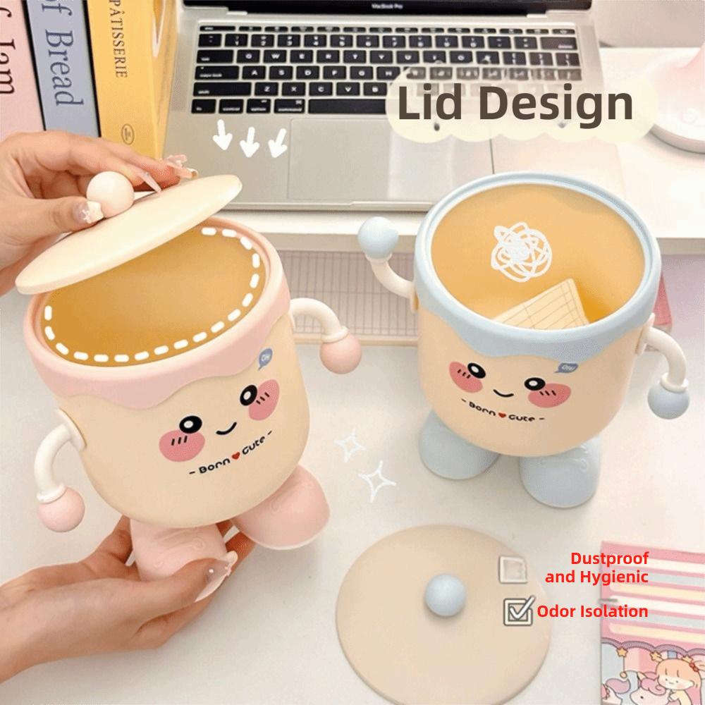 Platzsparendes Design Schreibtisch-Organizer Cartoon-Stil Schreibtisch-Mülleimer Büro Schreibtisch