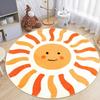 Living Room Carpet Bohemian Sun Playmat Round Bedroom Bedside Soft Mat Study Cloakroom Leisure Area Rugs Alfombra
