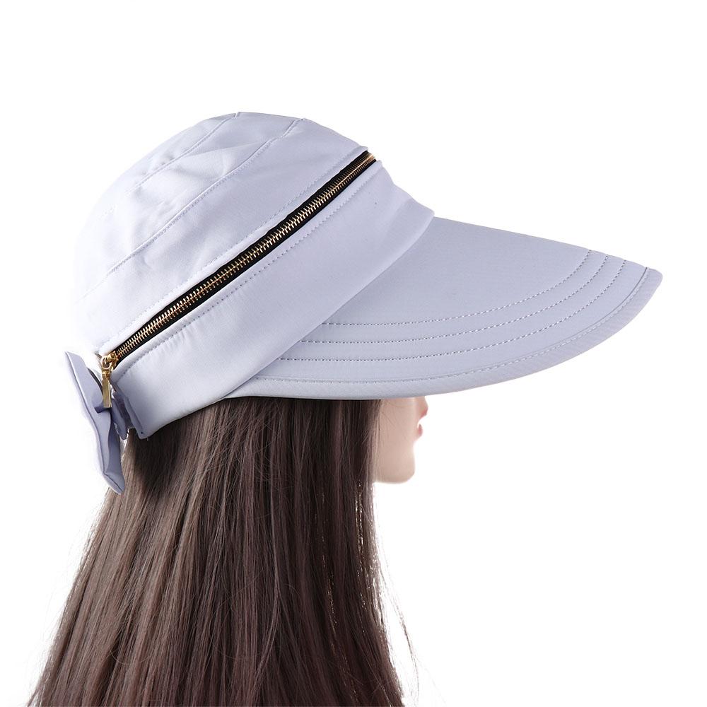 Beach Ladies Cycilng Big Brim Travel Empty Top Removable Sun Hat Women Cap Bucket Hat Fisherman Hat