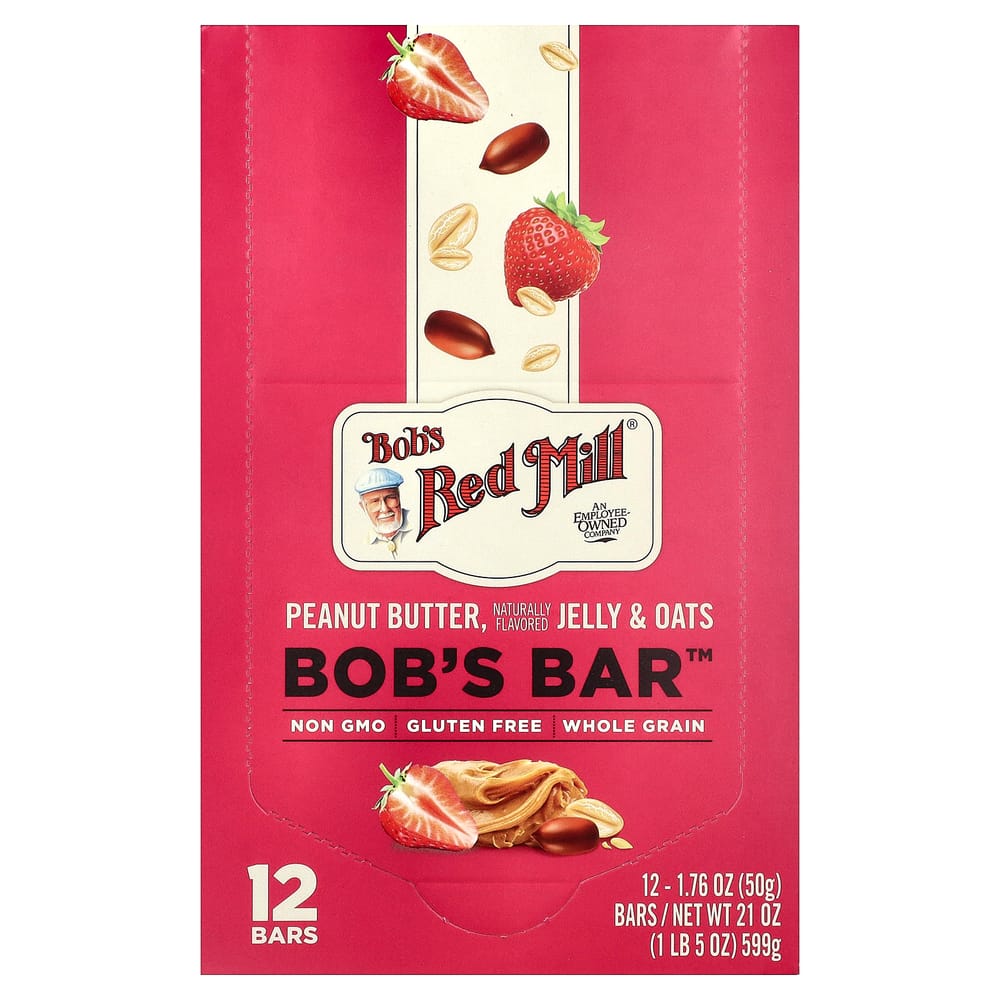 Bob s Red Mill Bob s Better Bar Peanut Butter & Jelly Oat Bar, 50g 50g - 1 ea
