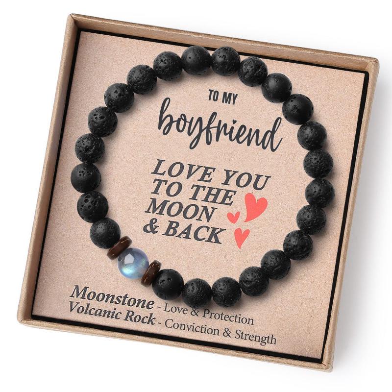 Cross-border Natural Stone Bracelet with Woven Obsidian, Crystal, and Agate Beads