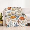 Ocean Animal Flannel Blanket - Soft and Comfortable, Suitable for Sofas, Beds, Offices, Travel, All Seasons, and A Great Gift for The Holidays.