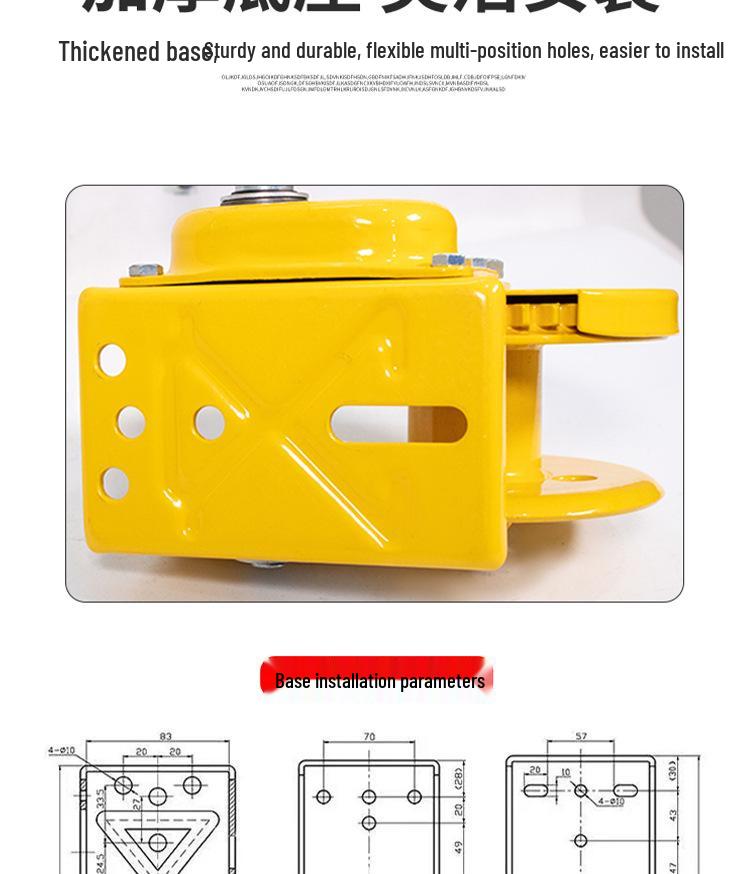 Hand Crank Winch, Two-Way Self-Locking with Brake, 800 lb Puller, High Carbon Steel Manual Winch